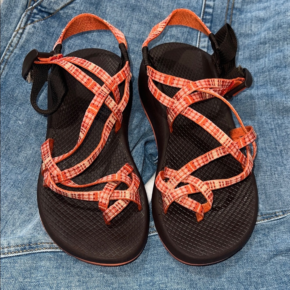 Chaco ZX/2 Classic in an orange plaid